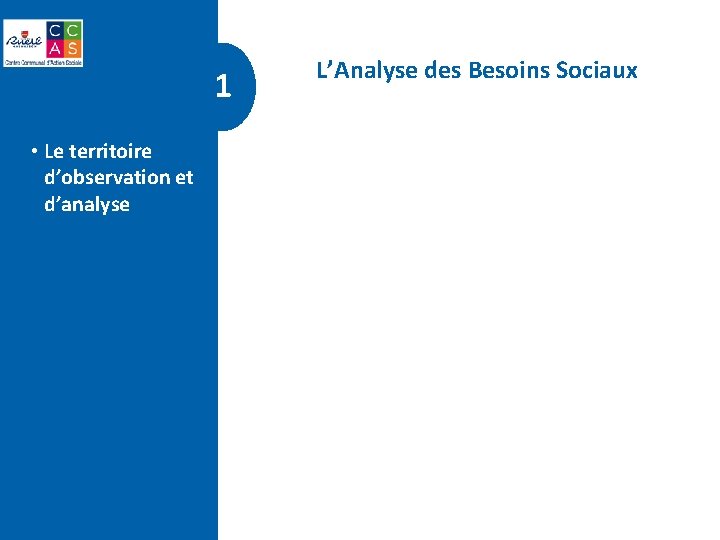 1 • Le territoire d’observation et d’analyse L’Analyse des Besoins Sociaux 