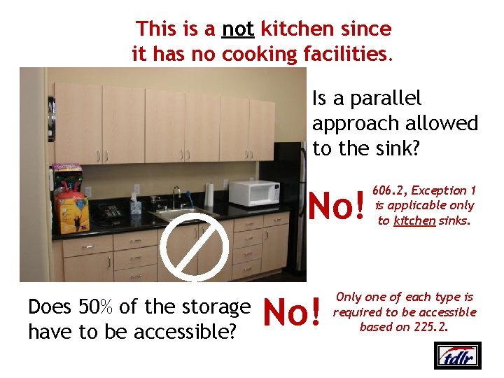 This is a not kitchen since it has no cooking facilities. Is a parallel