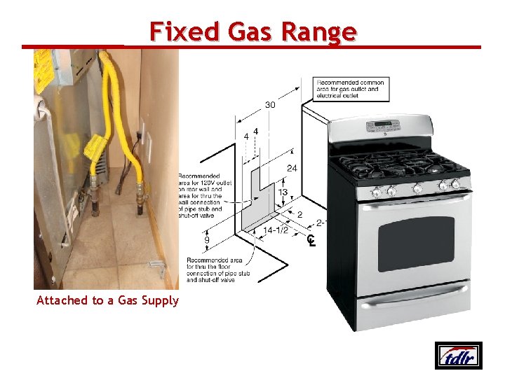 Fixed Gas Range Attached to a Gas Supply Texas Department of Licensing and Regulation