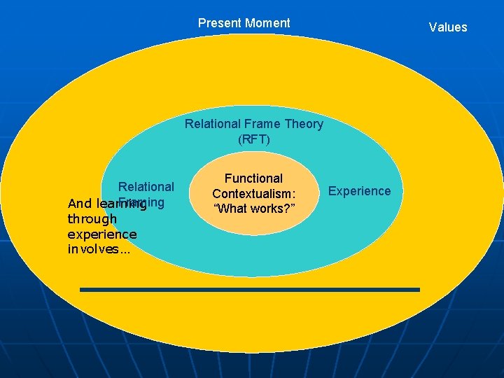 Present Moment Values Relational Frame Theory (RFT) Relational Framing And learning through experience involves…