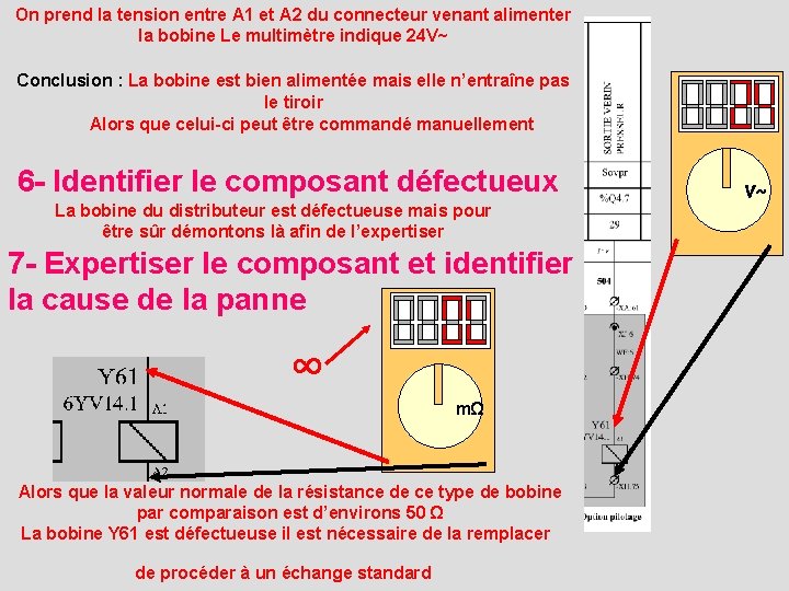 On prend la tension entre A 1 et A 2 du connecteur venant alimenter