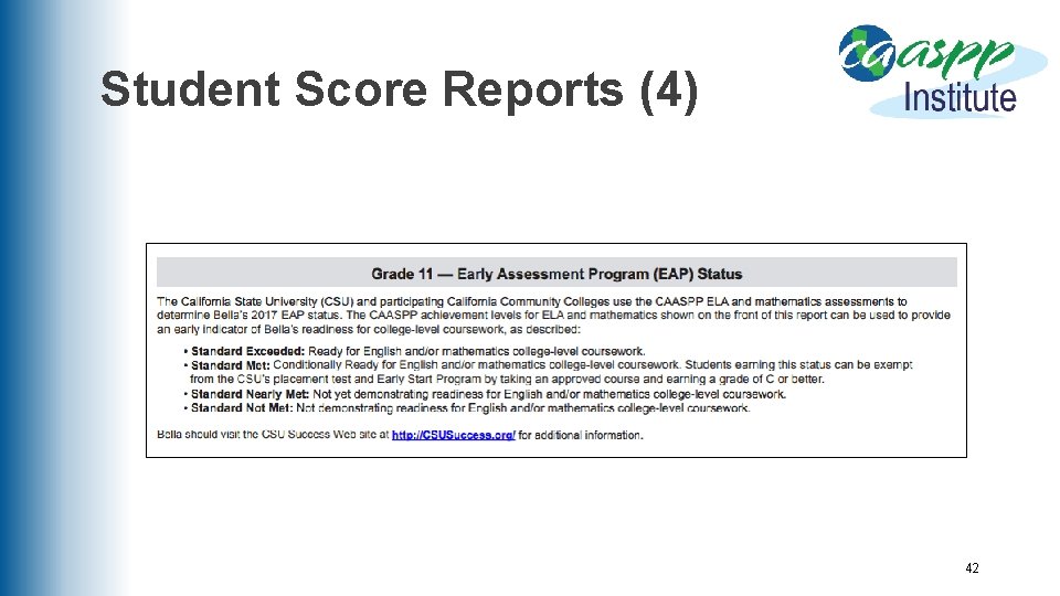 Student Score Reports (4) 42 