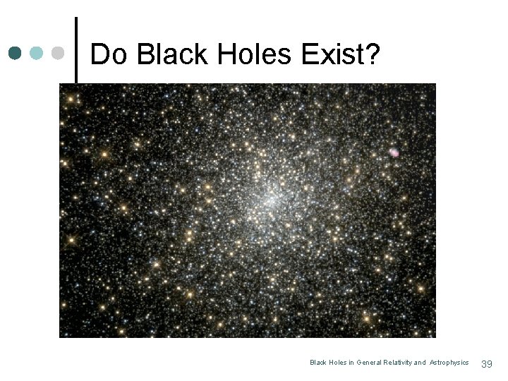 Do Black Holes Exist? Black Holes in General Relativity and Astrophysics 39 