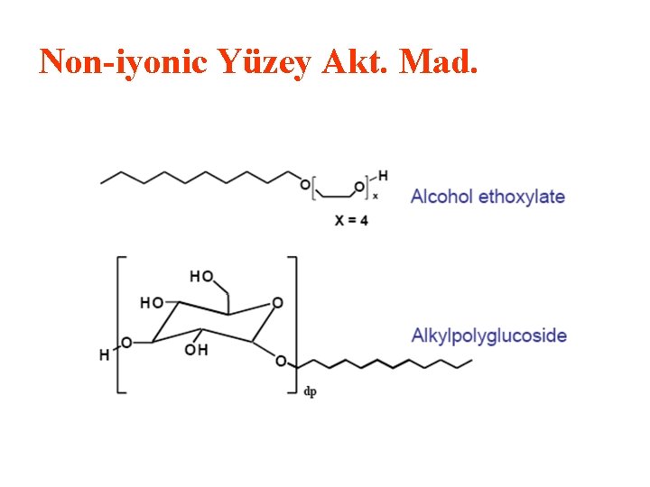 Non-iyonic Yüzey Akt. Mad. 