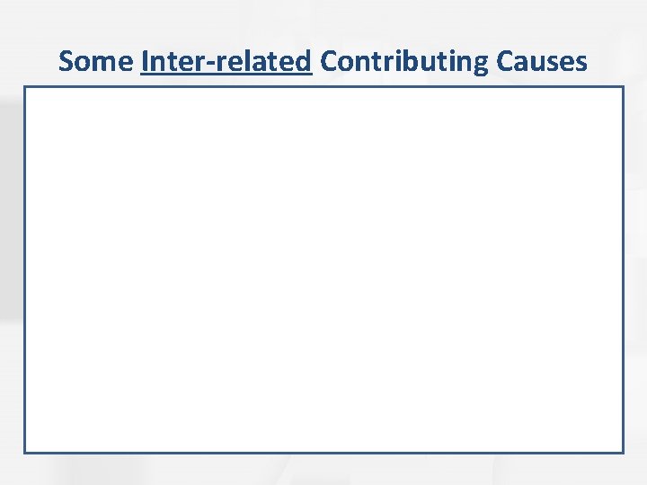 Some Inter-related Contributing Causes • Wanting to be a Parent – Unexpected early childbearing Some Inter-related Contributing Causes • Wanting to be a Parent – Unexpected early childbearing