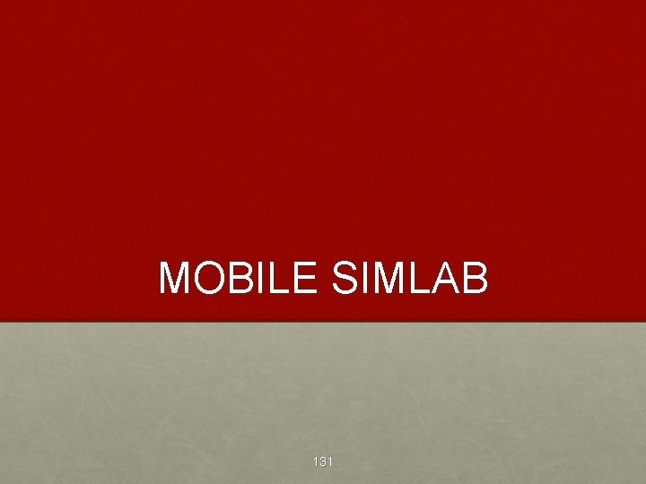 MOBILE SIMLAB 131 