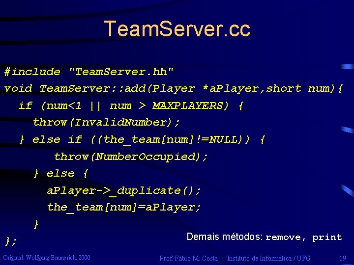 Team. Server. cc #include "Team. Server. hh" void Team. Server: : add(Player *a. Player,