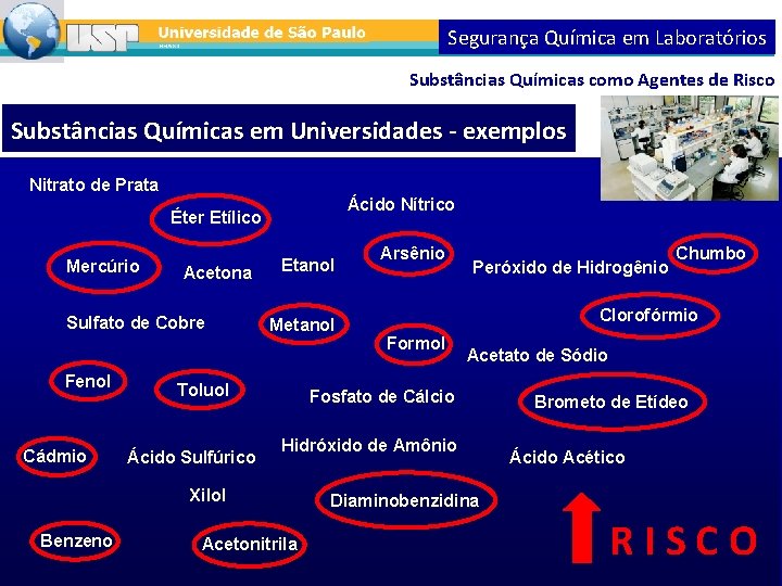 Segurança Química em Laboratórios Substâncias Químicas como Agentes de Risco Substâncias QuímicasÁcido em Universidades