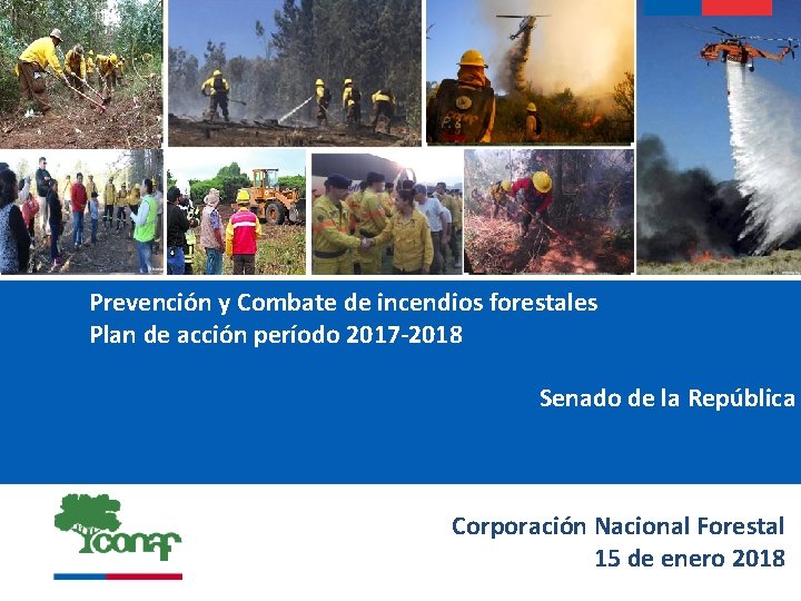 Prevención y Combate de incendios forestales Plan de acción período 2017 -2018 Senado de
