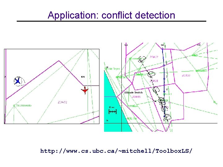 Application: conflict detection http: //www. cs. ubc. ca/~mitchell/Toolbox. LS/ 