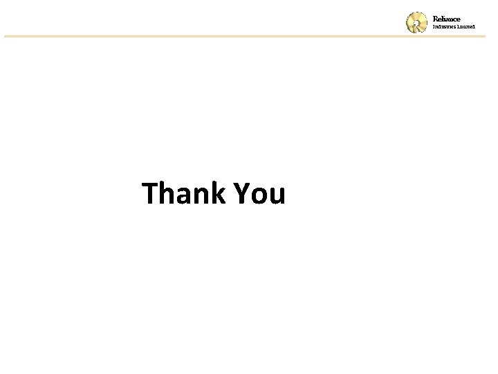 Reliance Industries Limited Thank You 