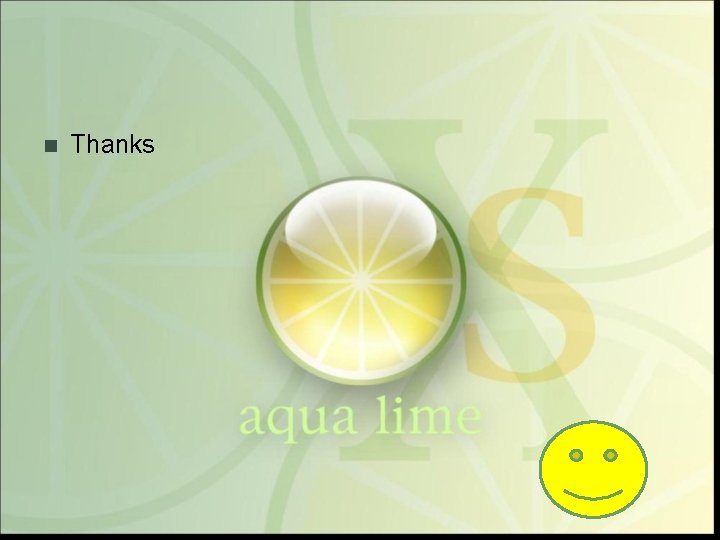 n Thanks 