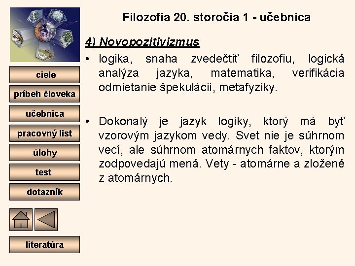 Filozofia 20. storočia 1 - učebnica ciele príbeh človeka učebnica pracovný list úlohy test