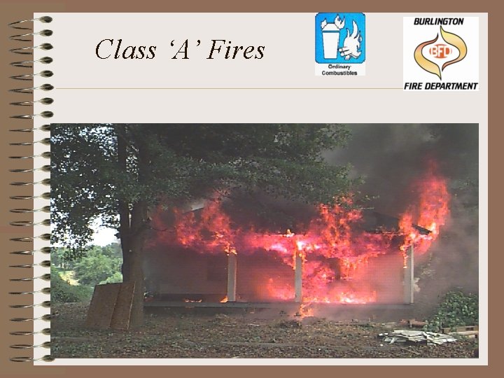 Class ‘A’ Fires 