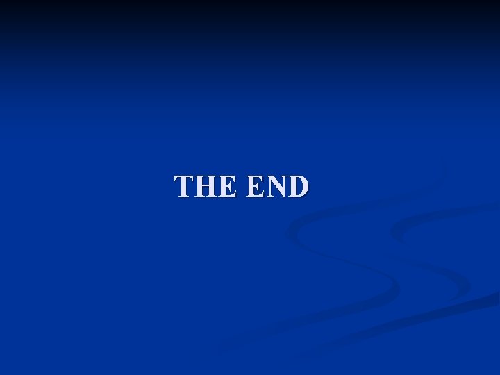 THE END 