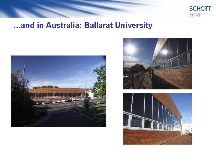 …and in Australia: Ballarat University 