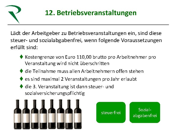 12. Betriebsveranstaltungen Steuerkanzlei Röhn Sandra Röhn Steuerberaterin Fachberaterin Gesundheitswesen IBG/HS Bremerhaven Gesunde Beratung für