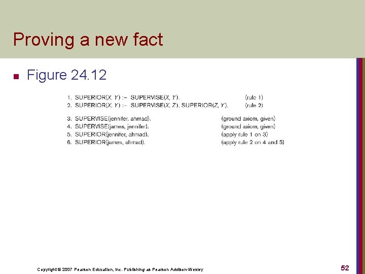 Proving a new fact n Figure 24. 12 Copyright © 2007 Pearson Education, Inc.