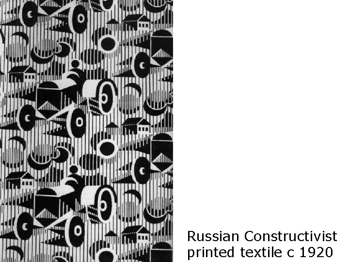 Russian Constructivist printed textile c 1920 