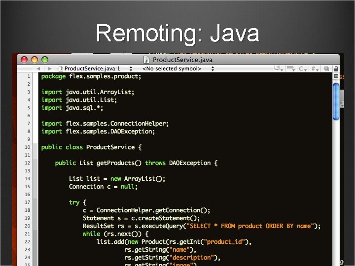 Remoting: Java 