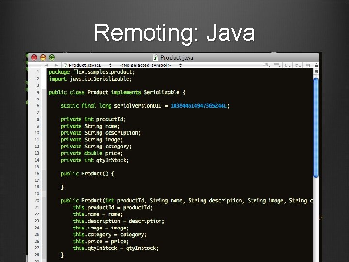 Remoting: Java 