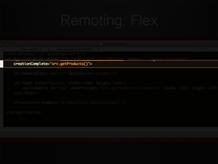 Remoting: Flex 