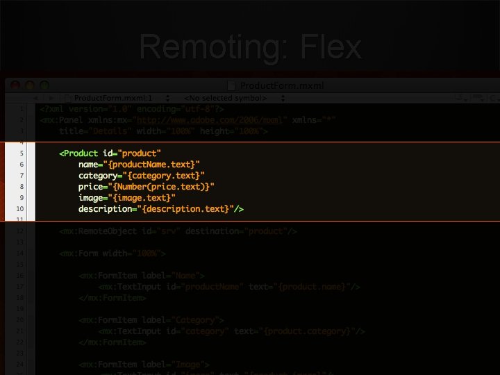 Remoting: Flex 