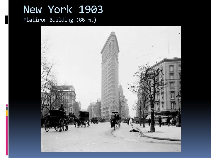 New York 1903 Flatiron Building (86 m. ) 