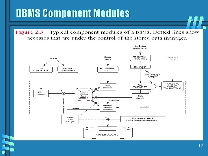DBMS Component Modules 12 