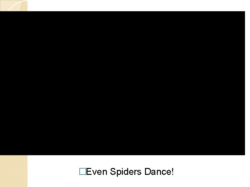�Even Spiders Dance! 