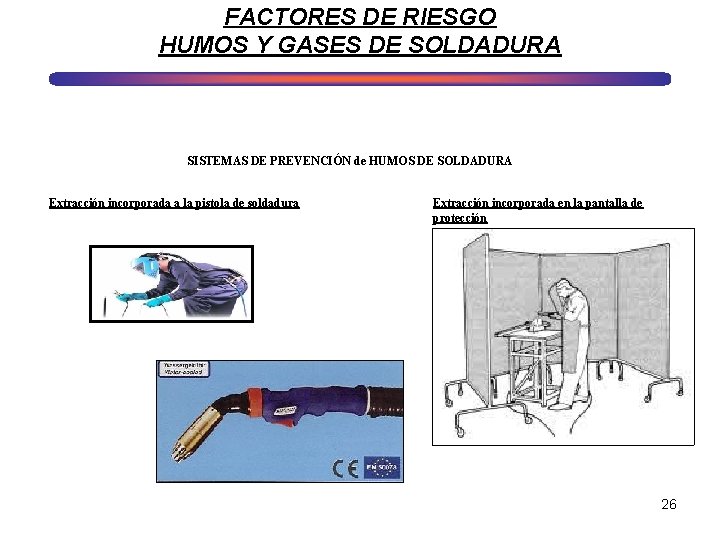 FACTORES DE RIESGO HUMOS Y GASES DE SOLDADURA SISTEMAS DE PREVENCIÓN de HUMOS DE