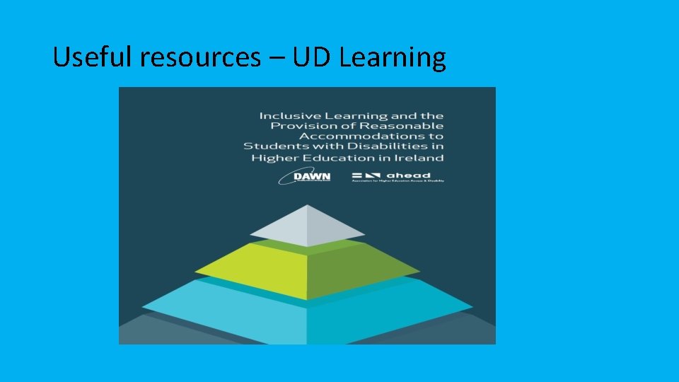 Useful resources – UD Learning 