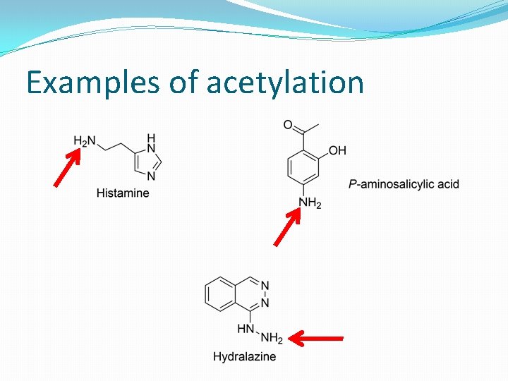 Examples of acetylation 