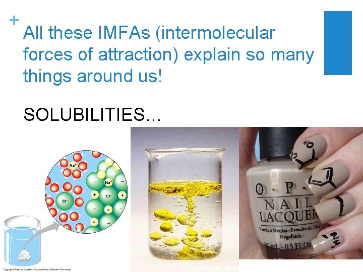 + All these IMFAs (intermolecular forces of attraction) explain so many things around us!