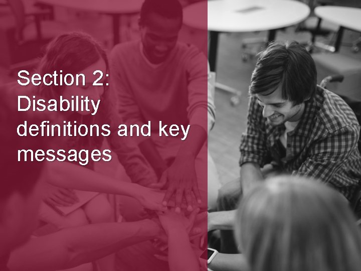 Section 2: Disability definitions and key messages 