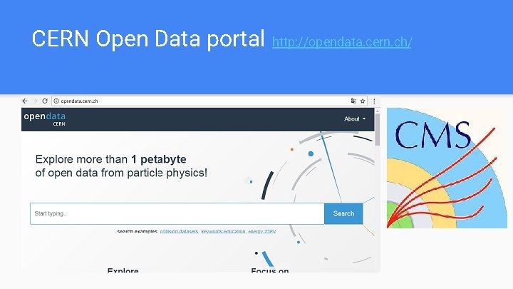 CERN Open Data portal http: //opendata. cern. ch/ 