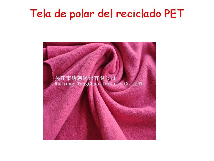 Tela de polar del reciclado PET 