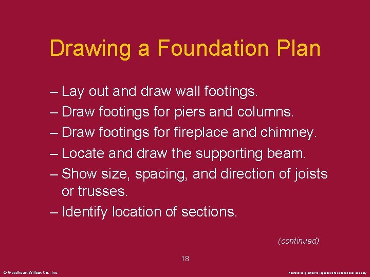 Drawing a Foundation Plan – Lay out and draw wall footings. – Draw footings