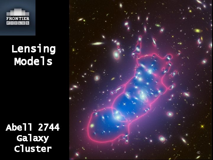 Lensing Models Abell 2744 Galaxy Cluster 40 