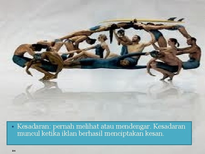  • Kesadaran: pernah melihat atau mendengar. Kesadaran muncul ketika iklan berhasil menciptakan kesan.