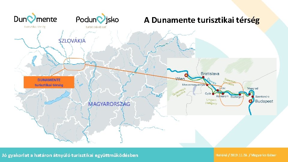 A Dunamente turisztikai térség Jó gyakorlat a határon átnyúló turisztikai együttműködésben Hollókő / 2019.
