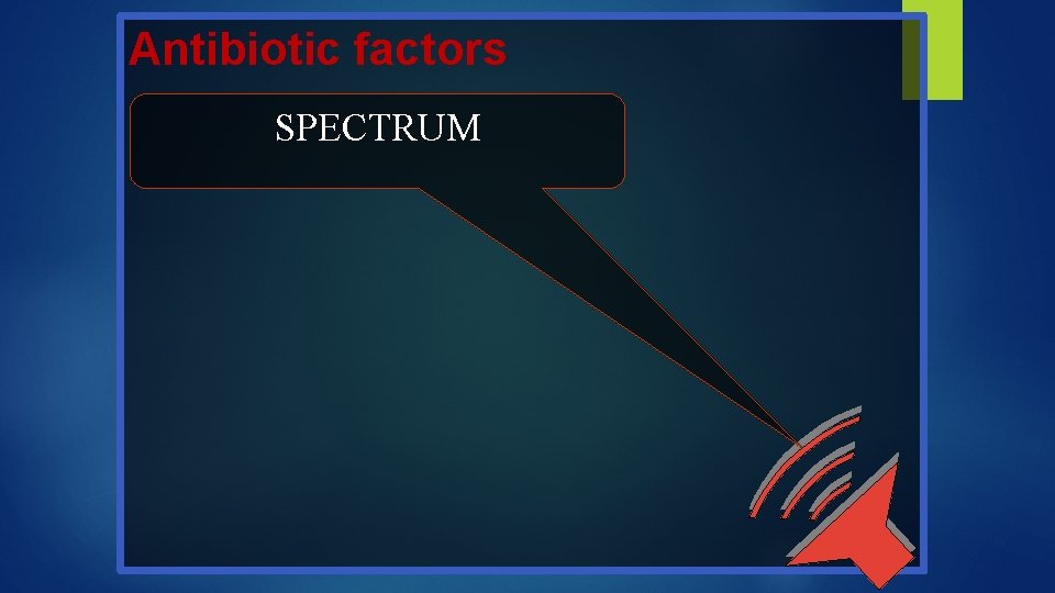 Antibiotic factors SPECTRUM 