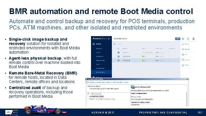BMR automation and remote Boot Media control Automate and control backup and recovery for
