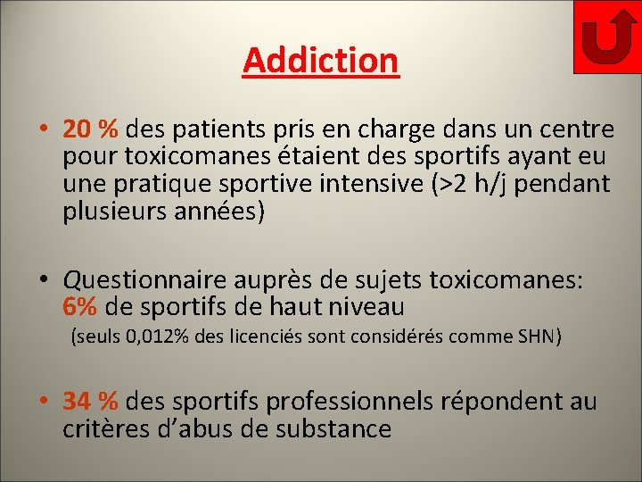 Addiction • 20 % des patients pris en charge dans un centre pour toxicomanes