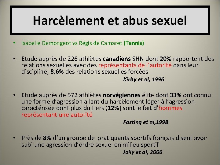 Harcèlement et abus sexuel • Isabelle Demongeot vs Régis de Camaret (Tennis) • Etude