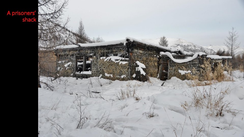 A prisoners’ shack 
