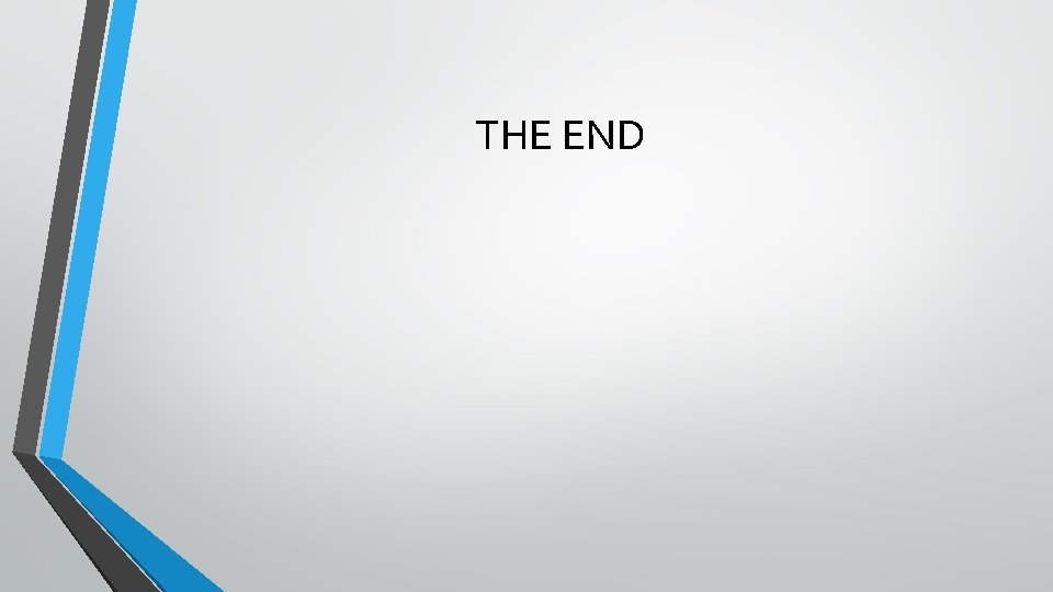 THE END THE END