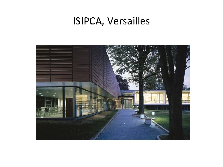 ISIPCA, Versailles 
