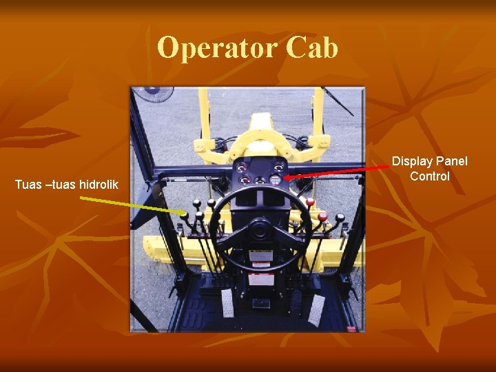 Operator Cab Tuas –tuas hidrolik Display Panel Control 