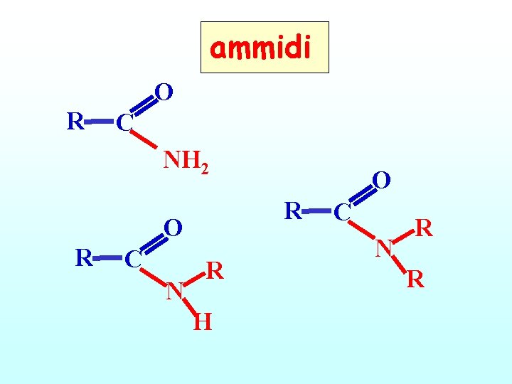 ammidi O R C NH 2 R O R C N O R H